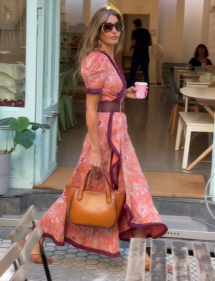 Eliett | Long Dress Asymmetrical Skirt