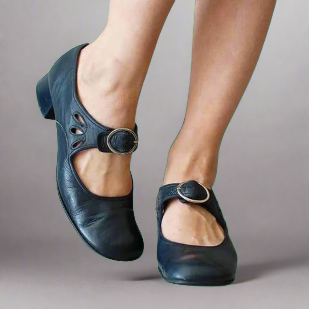 Denisa | Supportive Leather Sandals with Cushioned Wedge Sole