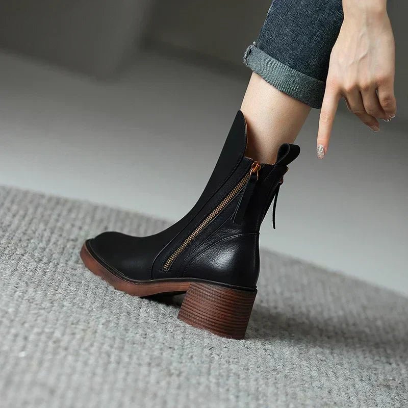 Serene | Elegant Block Heel Boots