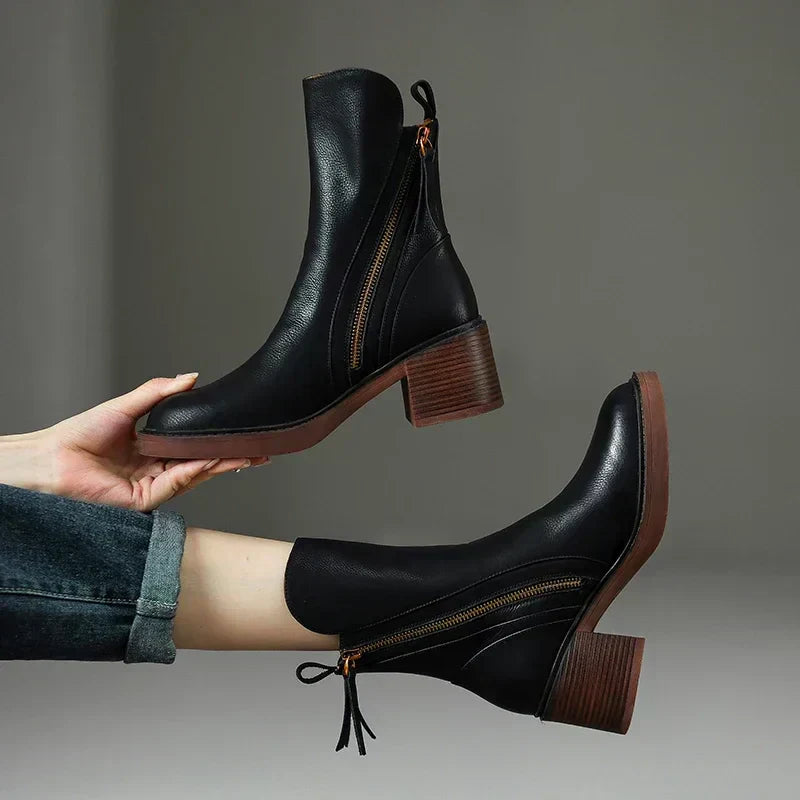 Serene | Elegant Block Heel Boots