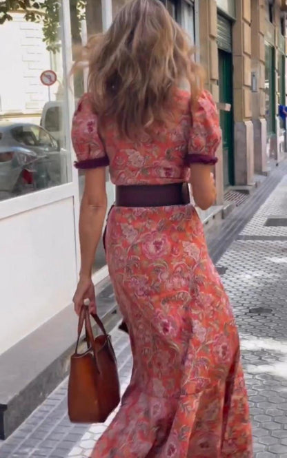Eliett | Long Dress Asymmetrical Skirt