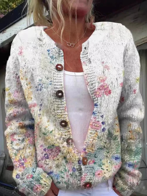 Daisy | Chic Floral Cardigan for Women
