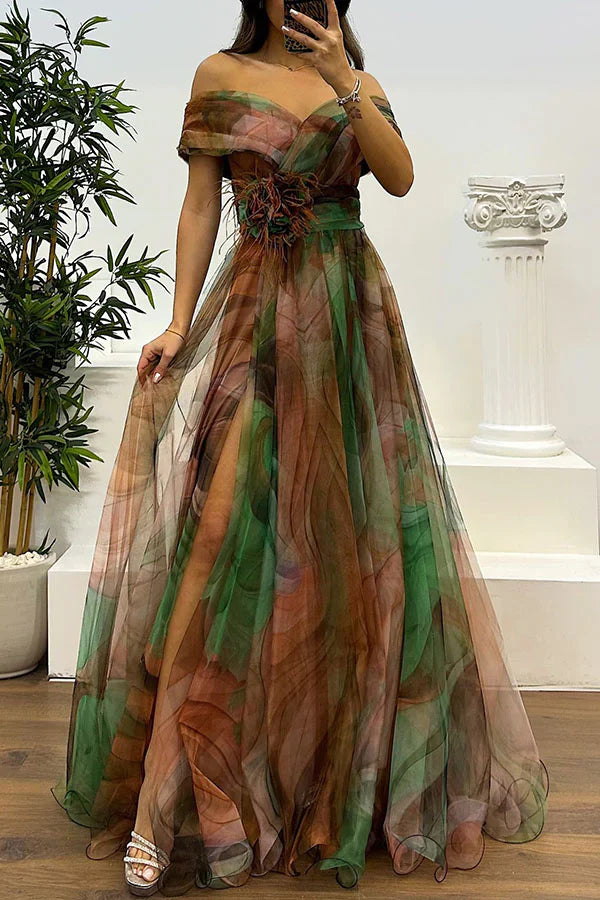 Daniela | Stunning Off Shoulder Maxi Dress