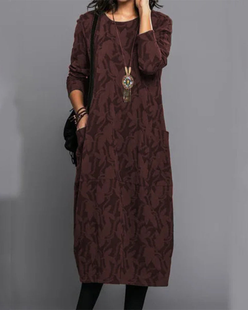 AMALIA™ | LONG WINTER DRESS WITH ELEGANT FIT