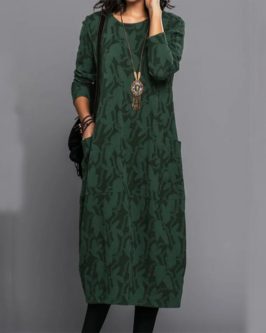 AMALIA™ | LONG WINTER DRESS WITH ELEGANT FIT