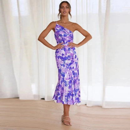 Sienna™ | Asymmetrical Floral Maxi Dress for Women