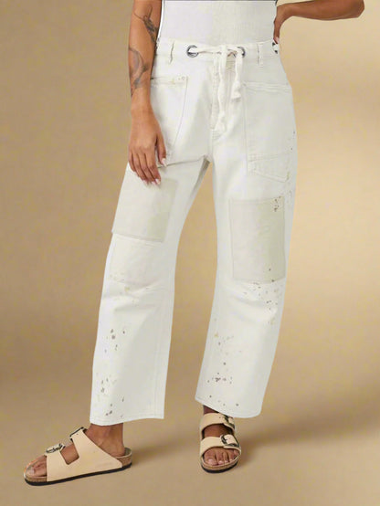 Felixa™ | Wide Leg Patchwork Denim Pants