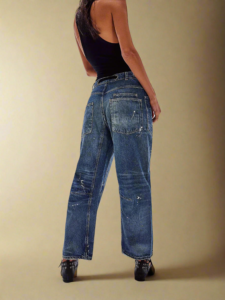 Felixa™ | Wide Leg Patchwork Denim Pants