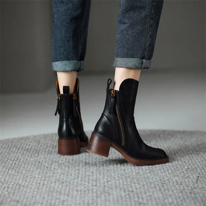 Serene | Elegant Block Heel Boots