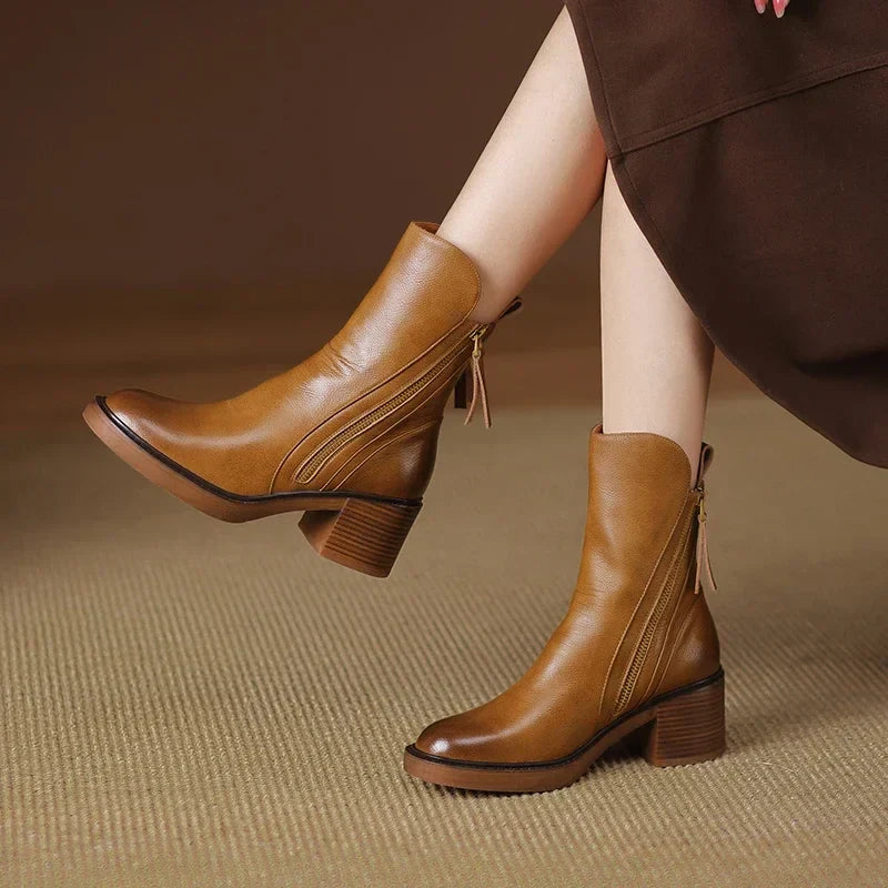Serene | Elegant Block Heel Boots