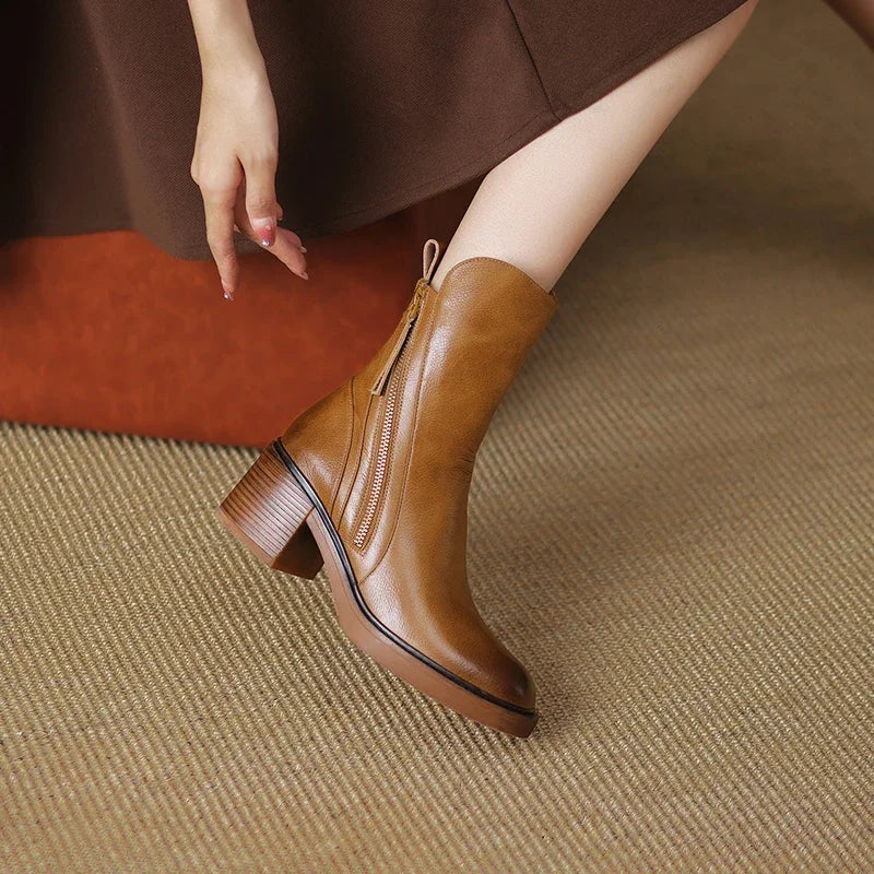 Serene | Elegant Block Heel Boots