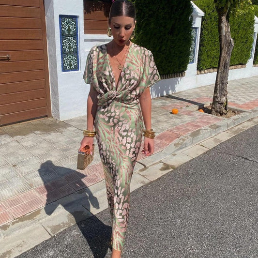 Ariella™ | Maxi Dress with a Wrap V-neck