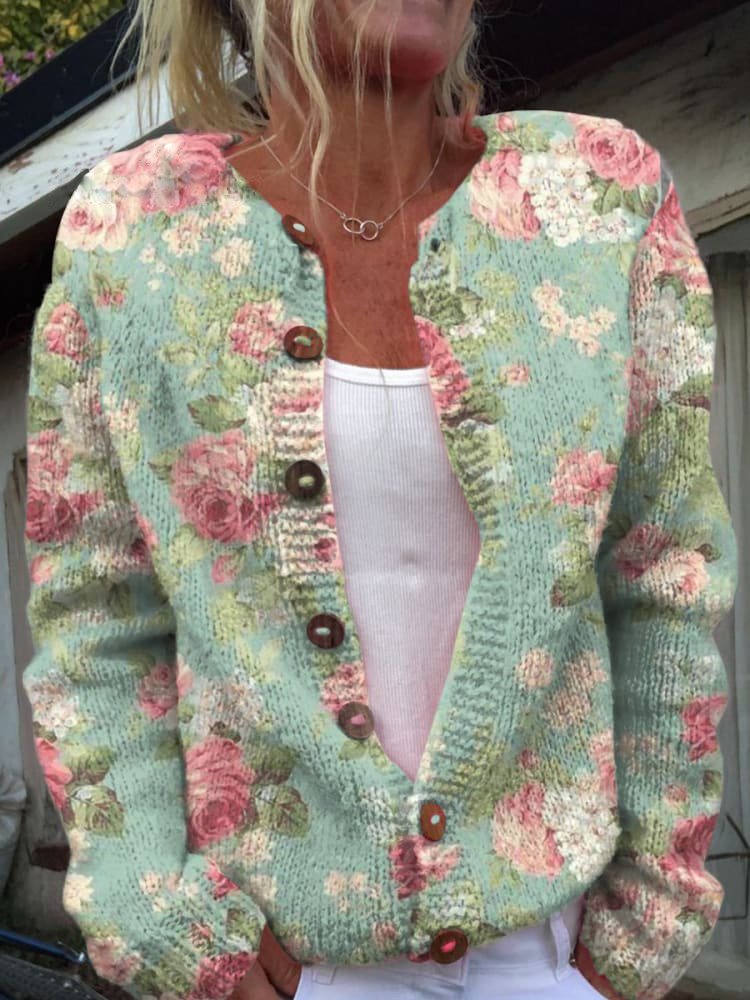 Daisy | Chic Floral Cardigan for Women