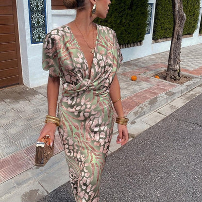 Ariella™ | Maxi Dress with a Wrap V-neck